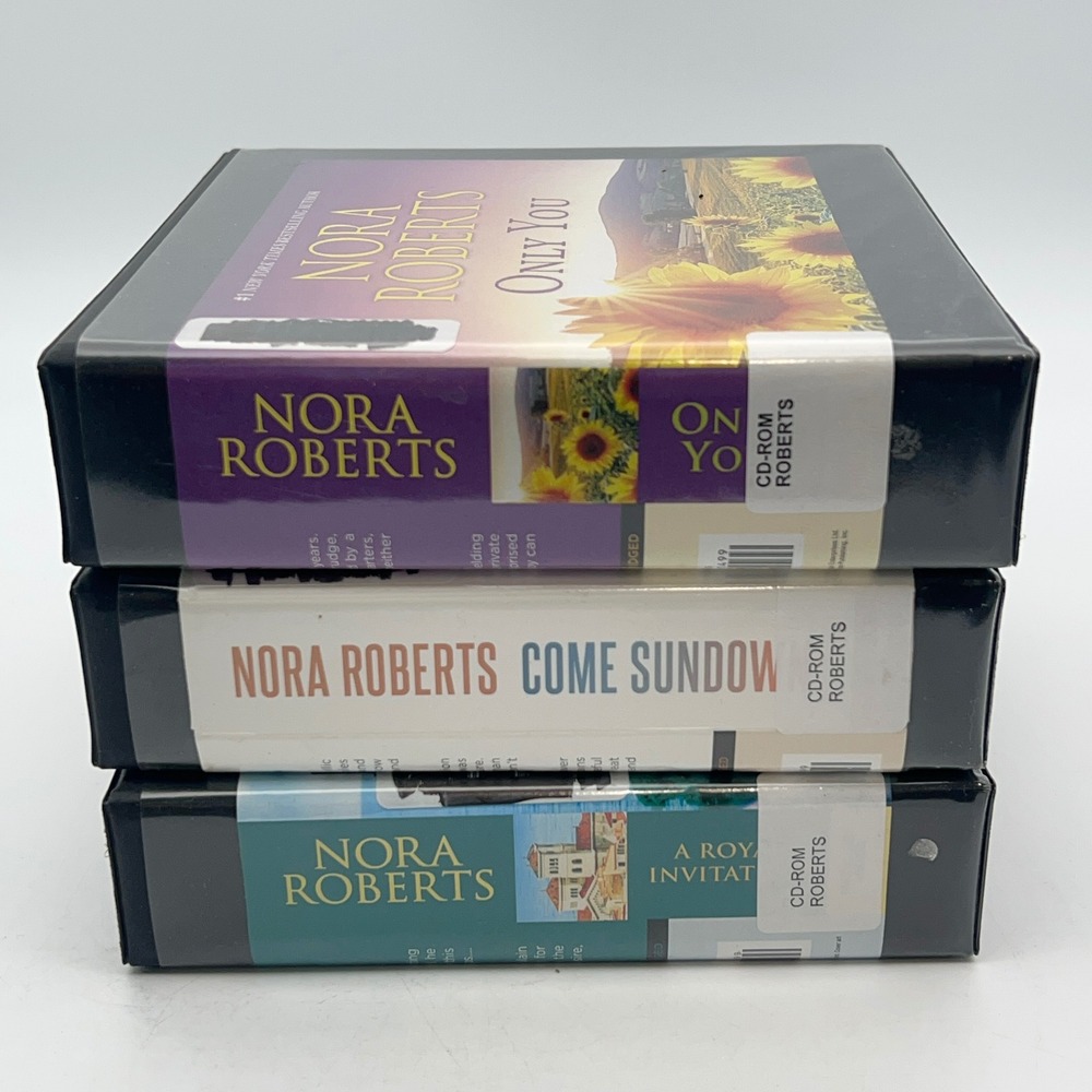 Nora Roberts Audiobook CD Lot 3 Titles Come Sundown Only You A Royal Invitation‎